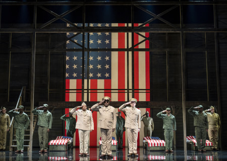 The Company of the National Tour of “A Soldier's Play” playing at Center Theatre Group / Ahmanson Theatre May 23 through June 25, 2023.<br />
Photo by Joan Marcus