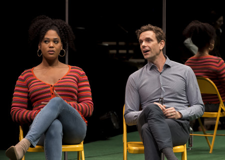 L-R: Antoinette Crowe-Legacy and Paul Alexander Nolan in “Slave Play” playing at Center Theatre Group/Mark Taper Forum now through March 13, 2022.  <br />
Photo credit: Craig Schwartz Photography