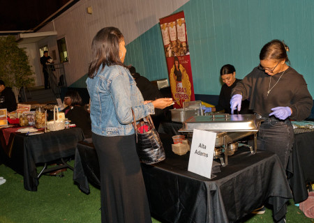 Staff of Alta Adams at the Center Theatre Group Black Owned Business event for “Clyde’s” at the Mark Taper Forum on November 18th, 2022.