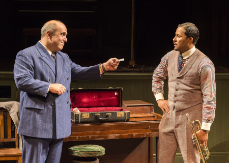 L-R: Matthew Henerson and Jason Dirden in August Wilson’s “Ma Rainey’s Black Bottom,” directed by Phylicia Rashad, playing through October 16, 2016, at Center Theatre Group/Mark Taper Forum at the Los Angeles Music Center. For tickets and information, please visit CenterTheatreGroup.org or call (213) 628-2772. Contact: CTGMedia@ctgla.org/ (213) 972-7376. Photo by Craig Schwartz.