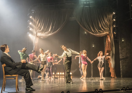 Sam Archer (left) and the cast of Matthew Bourne’s production of “The Red Shoes.” “The Red Shoes” is part of Center Theatre Group’s 2017-2018 season at the Ahmanson Theatre and will be presented September 15 through October 1, 2017. For season tickets and information, please visit CenterTheatreGroup.org or call (213) 972-4444. Press Contact: CTGMedia@CTGLA.org / (213) 972-7376. Photo by Johan Persson.