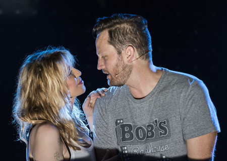 Courtney Love and Todd Almond in “Kansas City Choir Boy" at the Center Theatre Group/Kirk Douglas Theatre. With music and lyrics by Almond and directed by Kevin Newbury, “Kansas City Choir Boy” is produced by Beth Morrison Projects and is presented as a special DouglasPlus event October 15 through November 8, 2015. For tickets and information, please visit CenterTheatreGroup.org or call (213) 628-2772.<br />
Contact: CTGMedia@CenterTheatreGroup.org / (213) 972-7376.<br />
Photo by Craig Schwartz