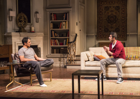 L-R: Hari Dhillon and Behzad Dabu in Ayad Akhtar’s Pulitzer-winning play “Disgraced,” which plays at Center Theatre Group/Mark Taper Forum at the Los Angeles Music Center June 8 through July 17, 2016. For tickets and information, please visit CenterTheatreGroup.org or call (213) 628-2772. Contact:  CTG Media and Communications/ (213) 972-7376/CTGMedia@ctgla.org.<br />
Photo by Craig Schwartz..