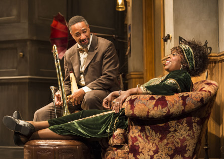 Damon Gupton and Lillias White in August Wilson’s "Ma Rainey’s Black Bottom," directed by Phylicia Rashad, playing through October 16, 2016, at Center Theatre Group/Mark Taper Forum at the Los Angeles Music Center. For tickets and information, please visit CenterTheatreGroup.org or call (213) 628-2772. Contact: CTGMedia@ctgla.org/ (213) 972-7376. Photo by Craig Schwartz.