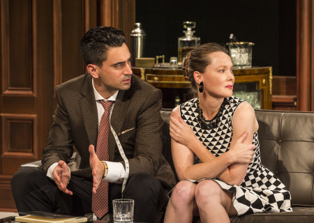 Ramiz Monsef and Samantha Sloyan in the world premiere of “Vicuña” at Center Theatre Group’s Kirk Douglas Theatre. Written by Jon Robin Baitz and directed by Robert Egan, “Vicuña” runs through November 20, 2016. For tickets and information, please visit CenterTheatreGroup.org or call (213) 628-2772. Contact: CTGMedia@ctgla.org / (213) 972-7376. Photo by Craig Schwartz.