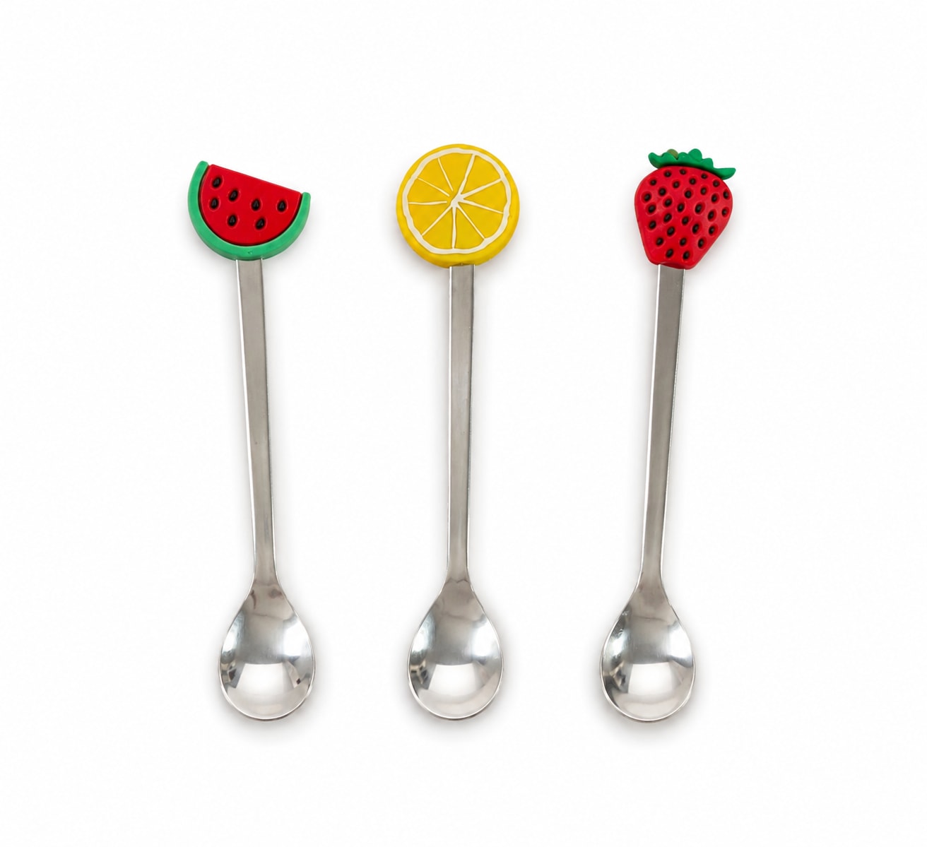 Colher para Café com Cabo Decocarado 3 Peças - Frutas