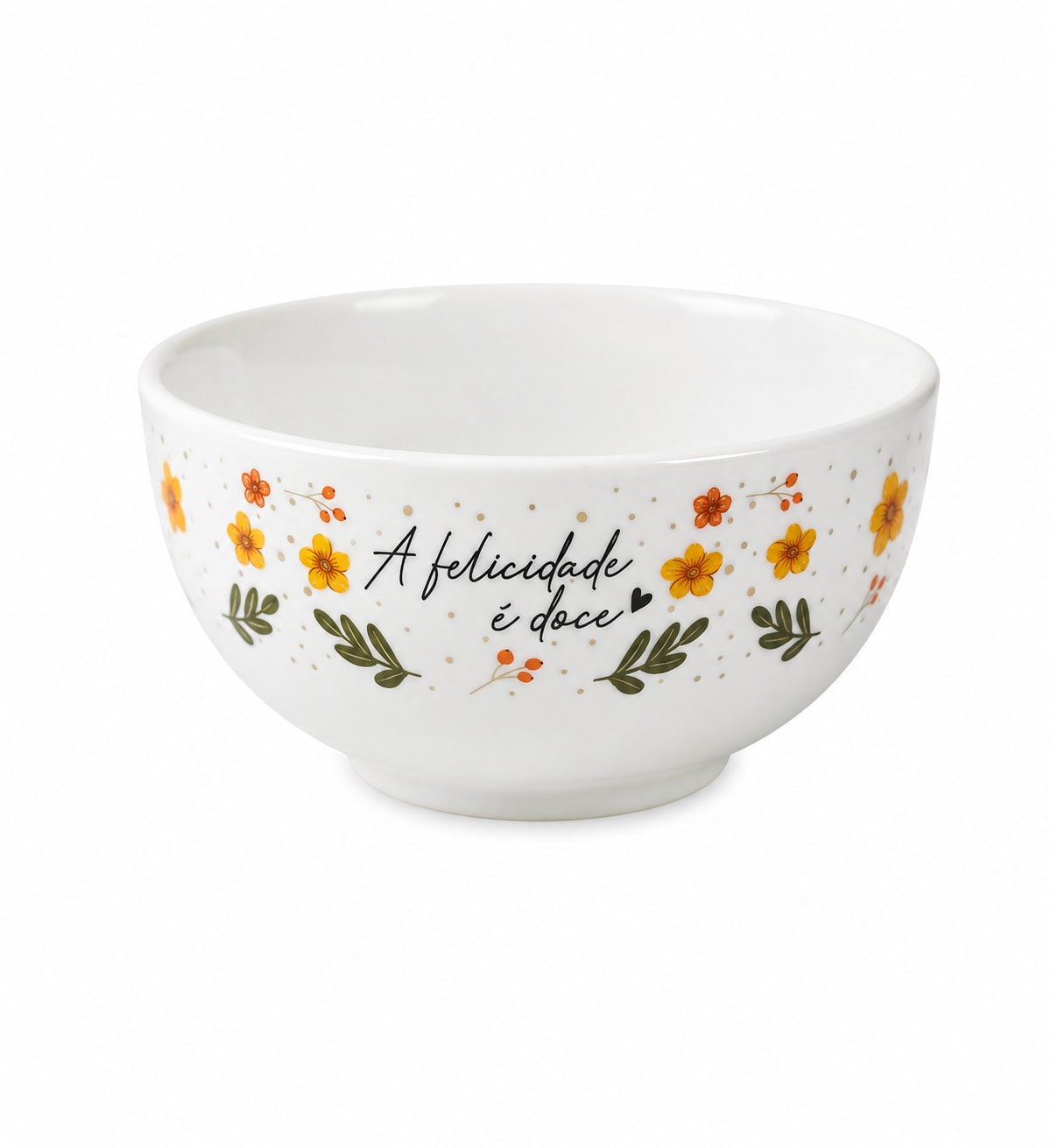 Bowl Porcelana A Felicidade é Doce 440ml