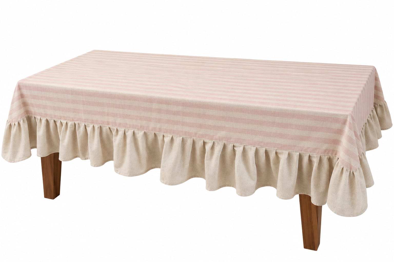 Toalha de Mesa Modelo FarmHouse Listrada