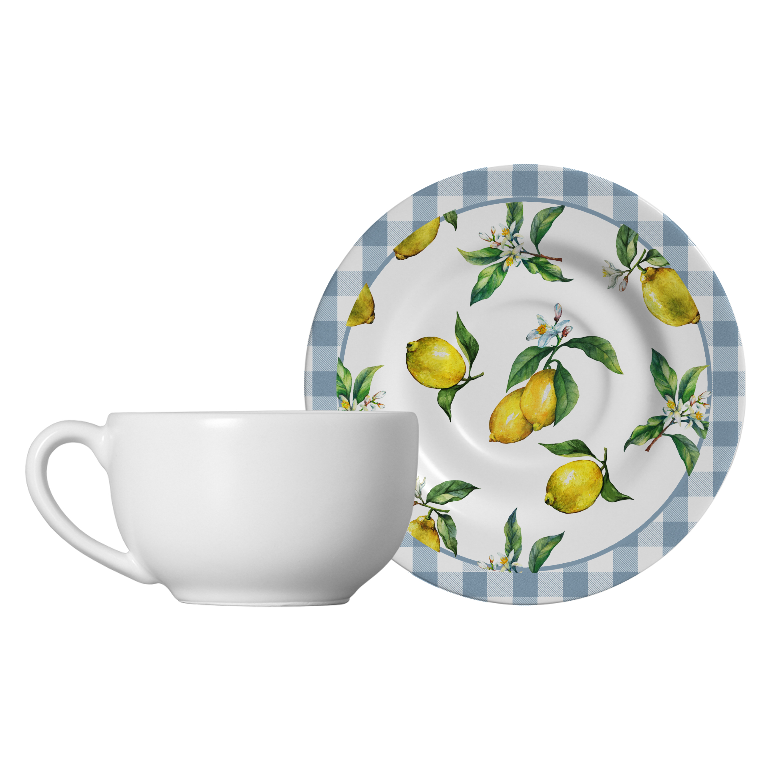 ASXP12005 - Conjunto em Porcelana Xicara + Pires Chá 250ml