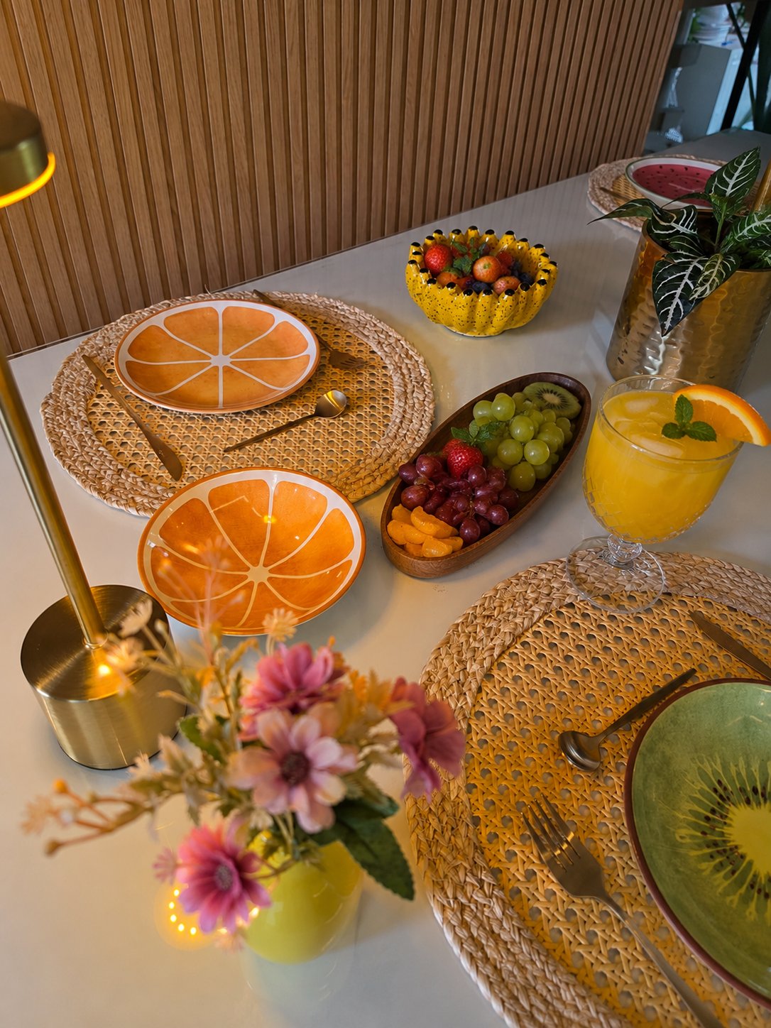 ASPB12015 - Conjunto em Porcelana Prato Sobremesa + Bowl Kiwi
