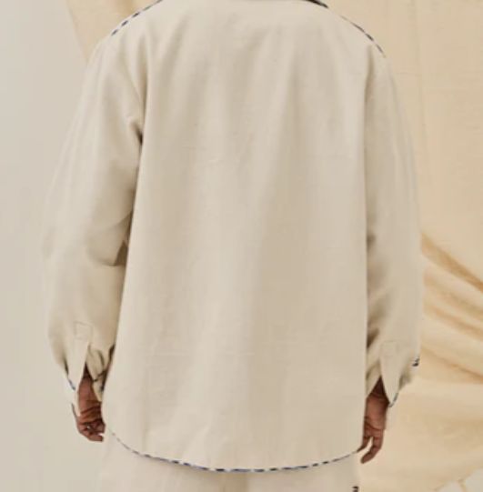 Saras Handloom Denim Jacket - Image 3