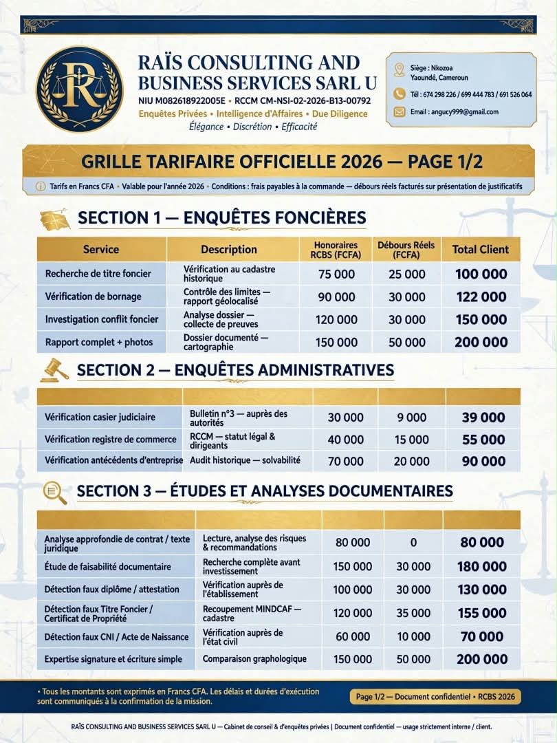 Enquêtes privées et assistance