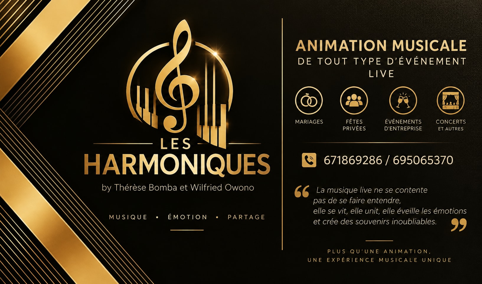 Piano bar animation live