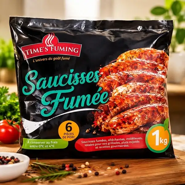 Saucisses fumées au Porc – Time’s Fuming – 1 kg