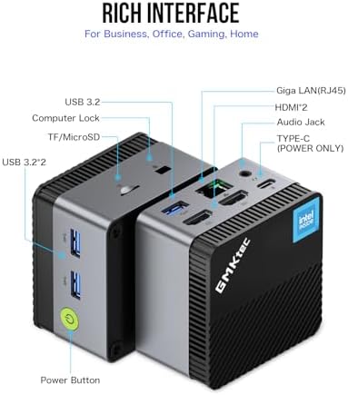 Vue 4 de Gmktec Mini Pc