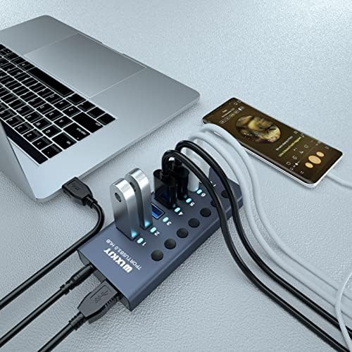 Vue 2 de Aluminium Hub Usb Alimente