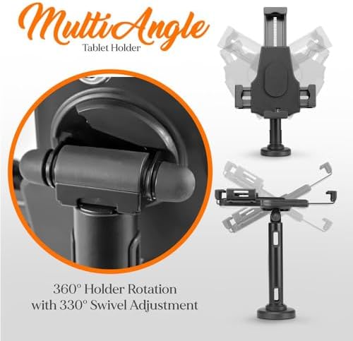 Vue 3 de Pyle Support Antivol Tablette