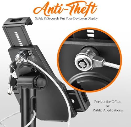 Vue 4 de Pyle Support Antivol Tablette