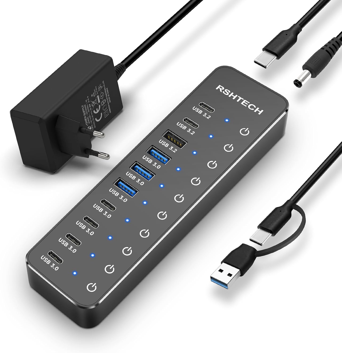 Vue 1 de Hub Usb Alimente Rshtech