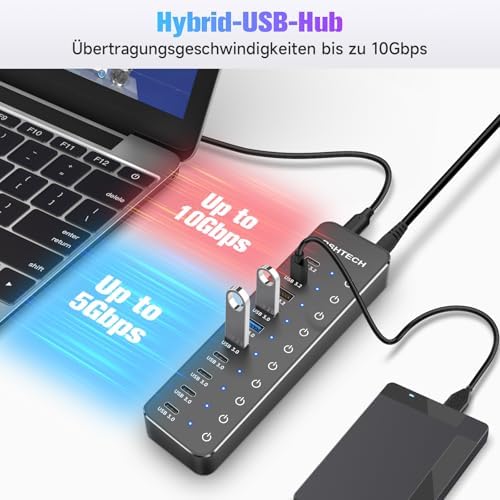 Vue 5 de Hub Usb Alimente Rshtech