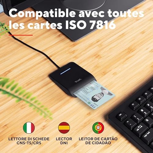Vue 3 de Trust Lecteur Dni Compatible