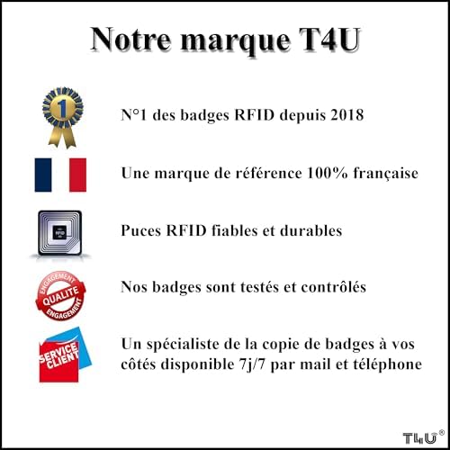 Vue 2 de Lot De Badges Rfid
