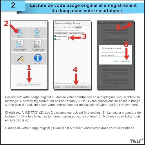 Vue 4 de Lot De Badges Rfid