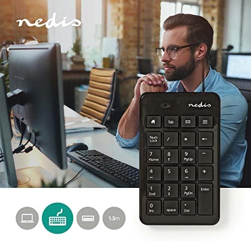Vue 2 de Nedis Clavier Numerique Avec