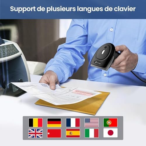 Vue 6 de Eyoyo Lecteur Codes Barres