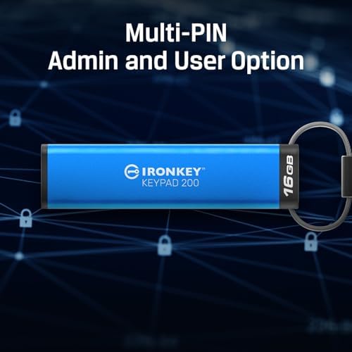 Vue 4 de Kingston Ironkey Keypad Cle