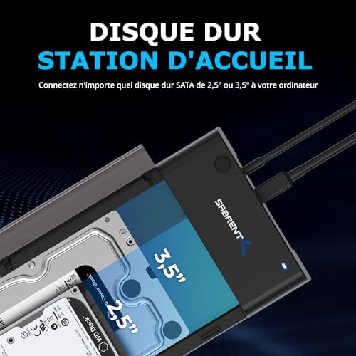 Vue 2 de Sabrent Boitier Disque Dur