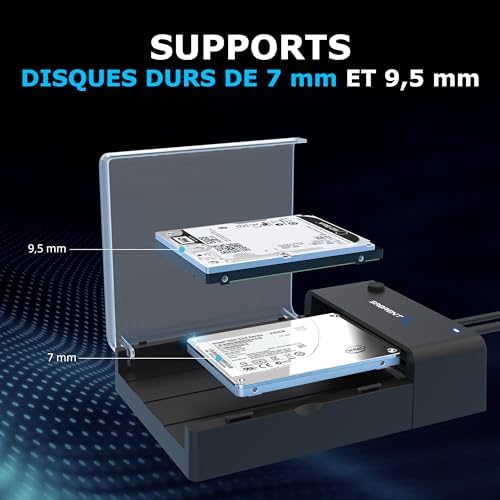 Vue 3 de Sabrent Boitier Disque Dur