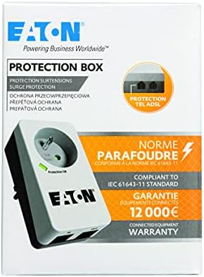 Vue 3 de Eaton Multipriseparafoudre Protection Box