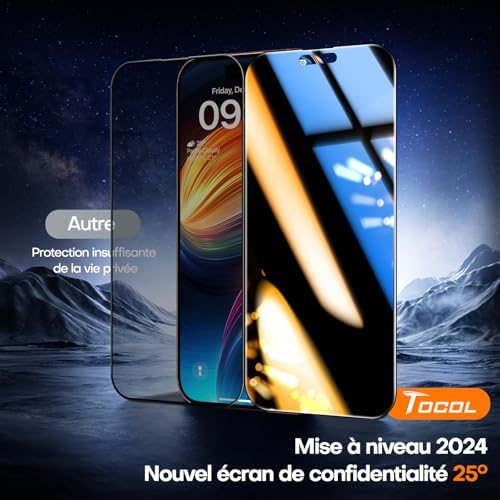 Vue 2 de Tocol Verre Trempe Anti