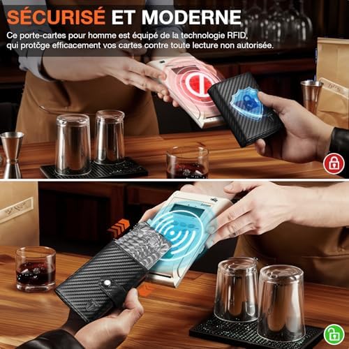 Vue 5 de Portefeuille Homme En Fibre