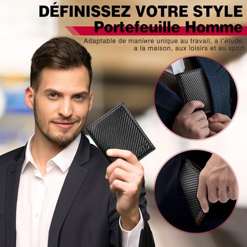 Vue 6 de Portefeuille Vertical Pour Hommes