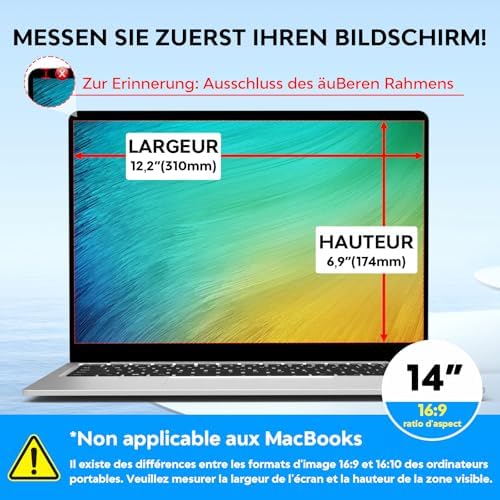 Vue 2 de Filtre De Confidentialite Pouces