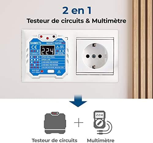 Vue 3 de Kaiweets Testeur De Prise
