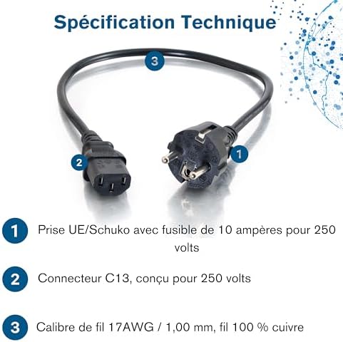 Vue 4 de Cg Cable Dalimentation De