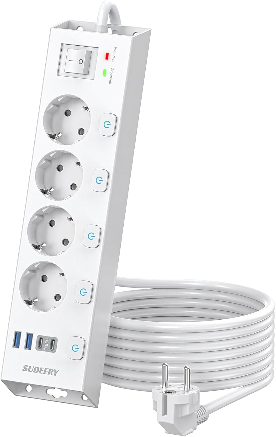 Vue 1 de Multiprise Prises Avec Usb
