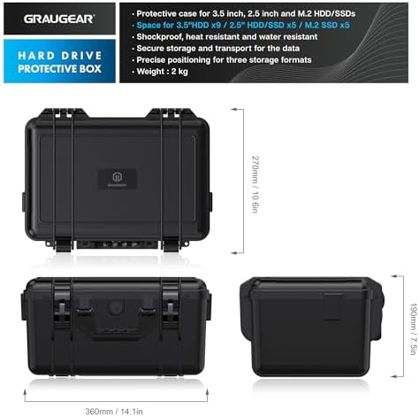 Vue 2 de Graugear Mallette De Protection