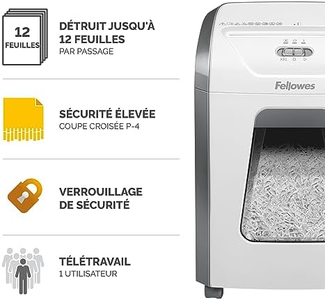 Vue 2 de Fellowes Destructeur De Documents