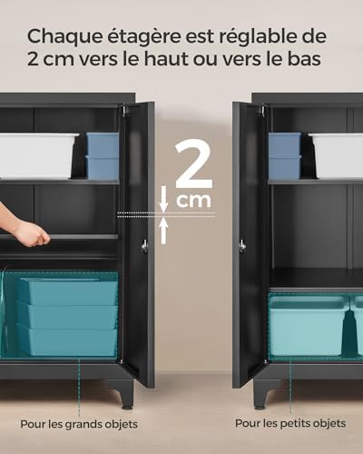 Vue 5 de Songmics Caisson De Bureau