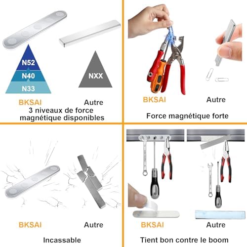Vue 5 de Bksai Aimant Puissant Autocollant
