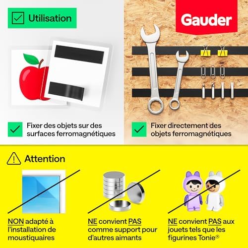Vue 2 de Gauder Bande Magnetique Adhesif