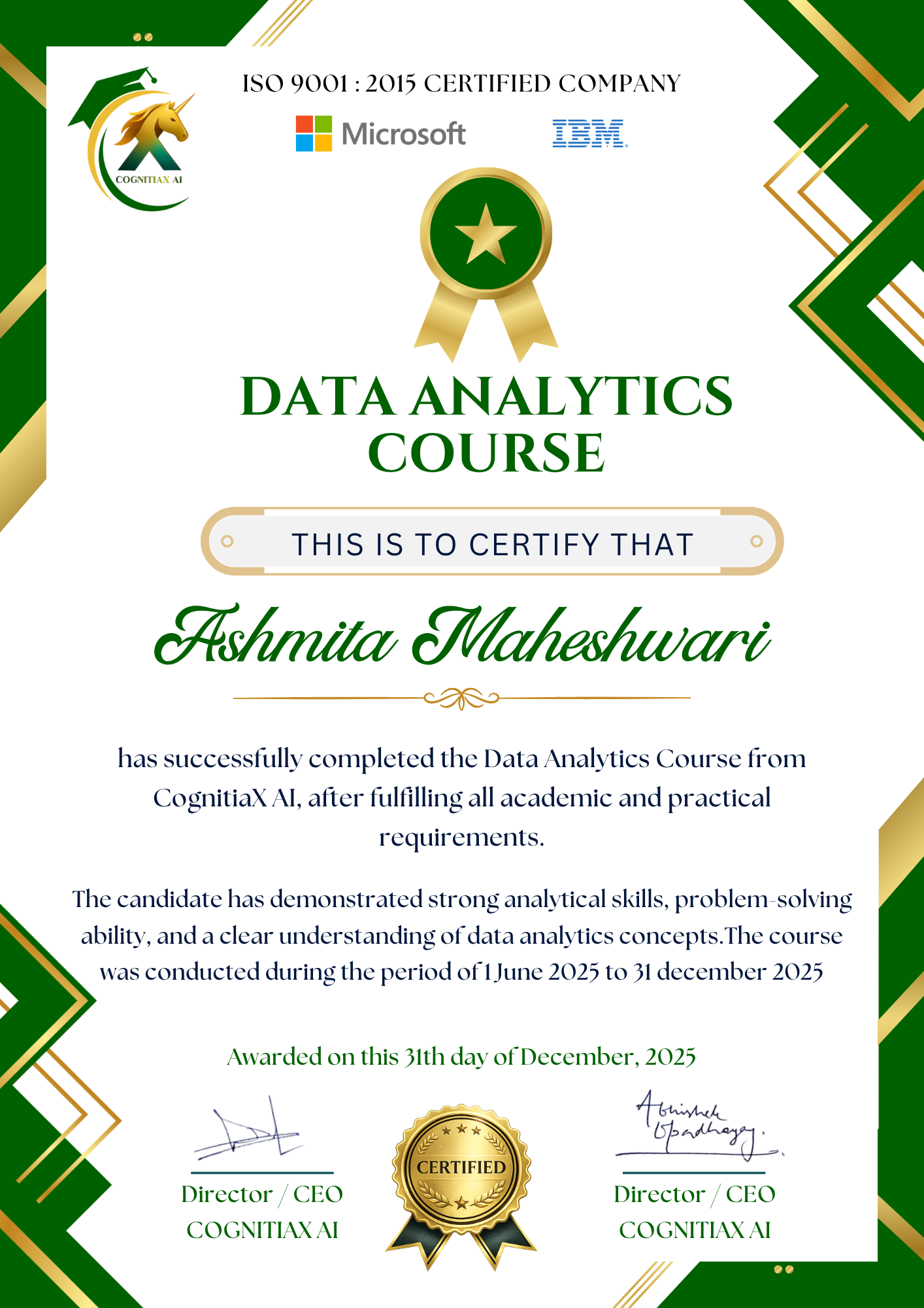 Data Analytics Course