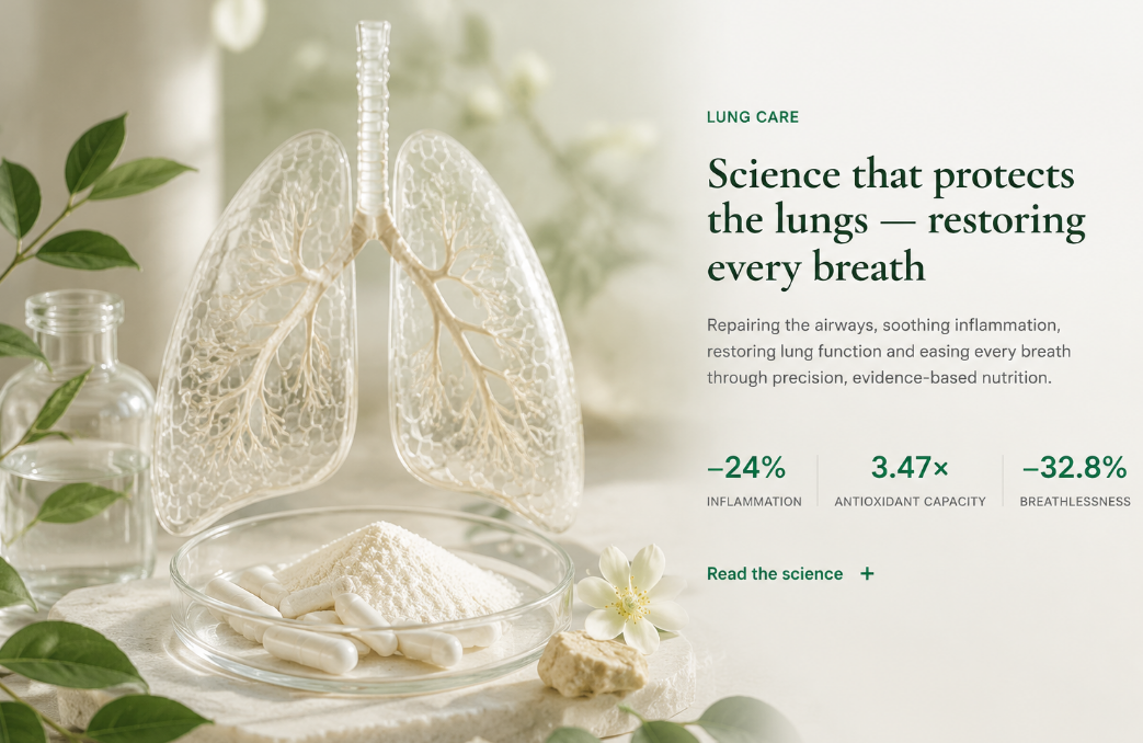 Science that protects the lungs — restoring every breath