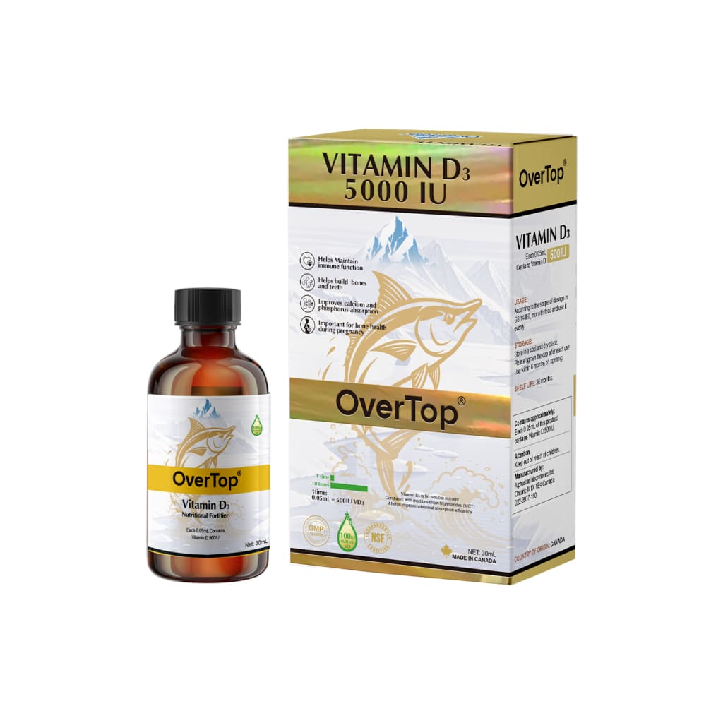 OverTop Vitamin D3 Supplement for Adults