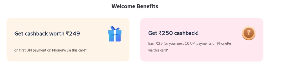 HDFC PhonePe credit card joining bonus