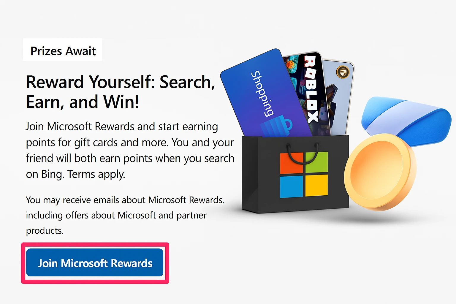 Join Bing Rewards